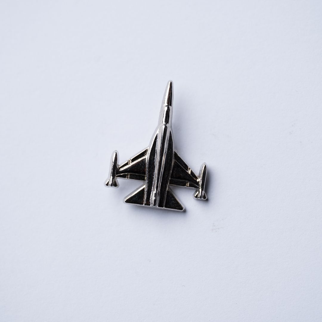 F-16 New Variant Lapel Pin- Silver
