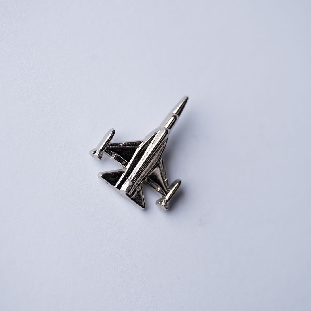 F-16 New Variant Lapel Pin- Silver