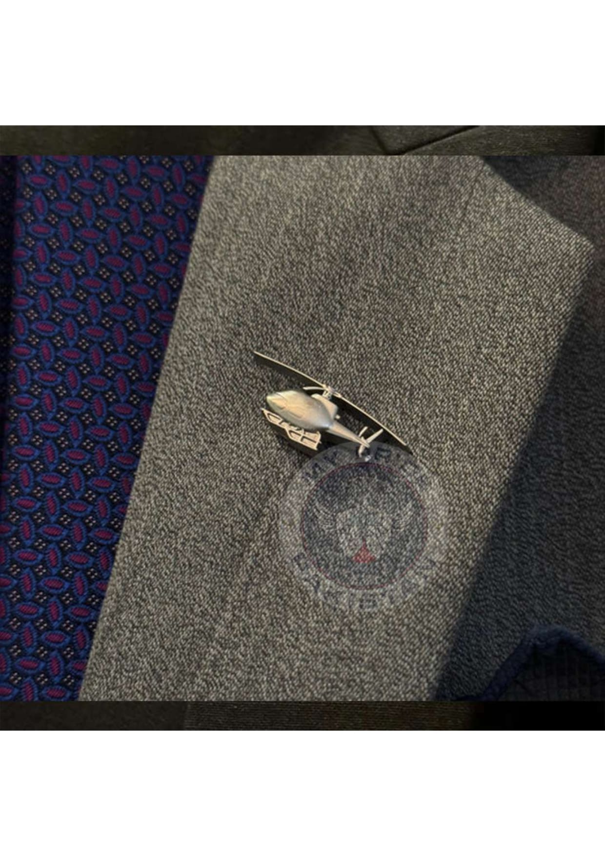 Pakistan Air Force Helicopter Lapel Pin