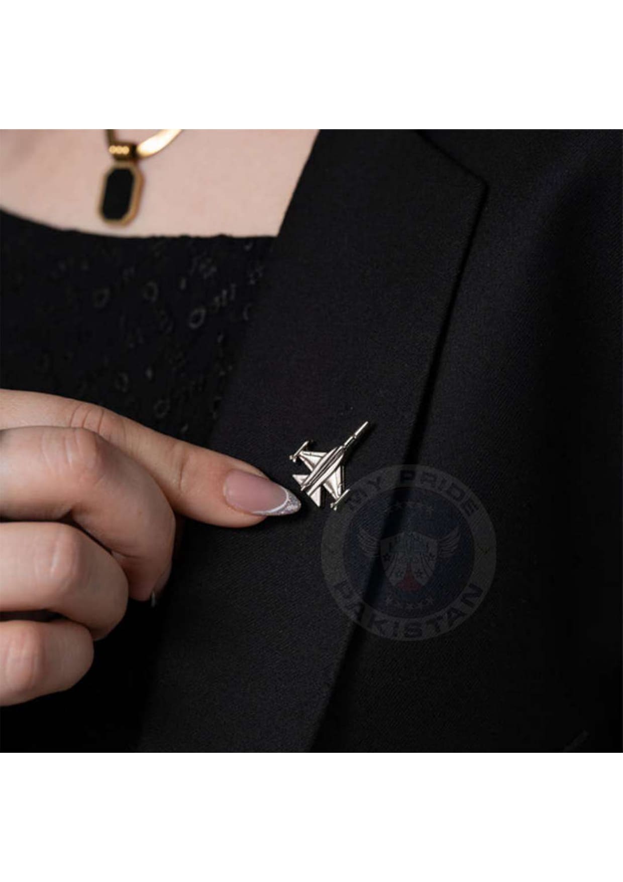 F-16 New Variant Lapel Pin- Silver
