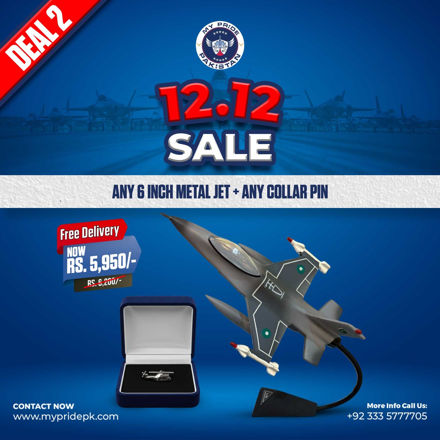 Any 6Inch Metal Jet + Any Collar Pin