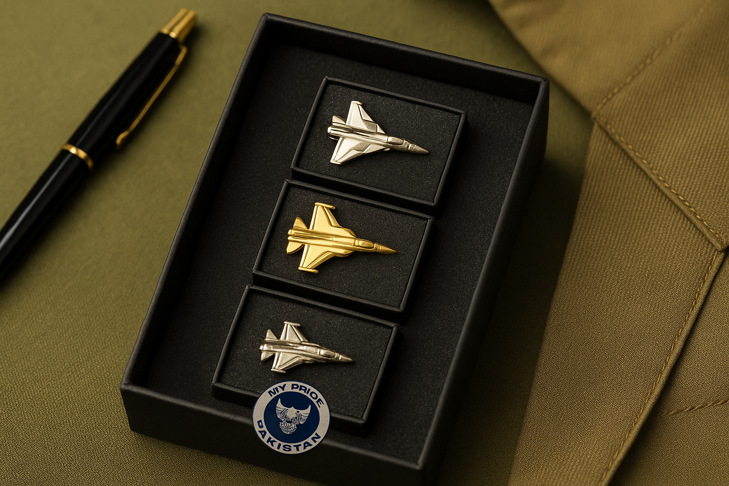 Aviation Pin Set – J10C, JF-17, and F16 Collection