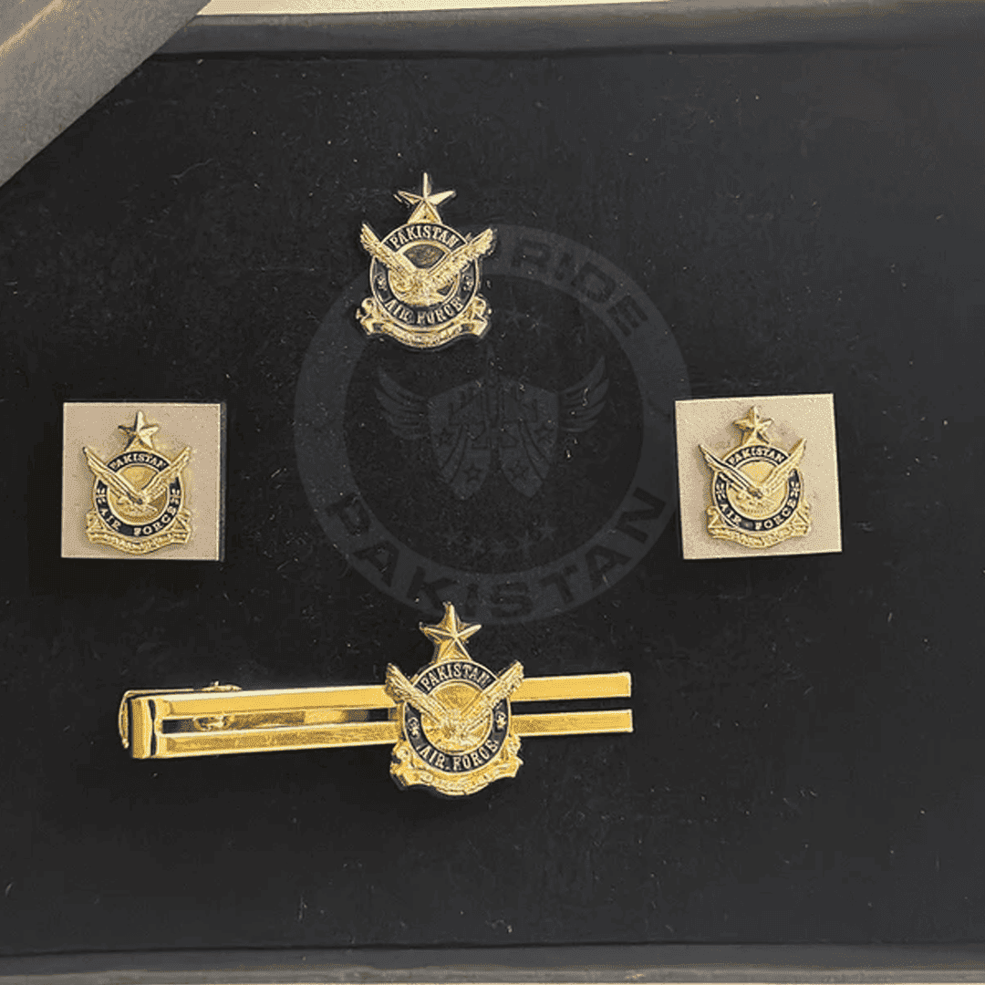 Pakistan Air Force Pride Set – Tie Pin, Cufflinks & Lapel Pin