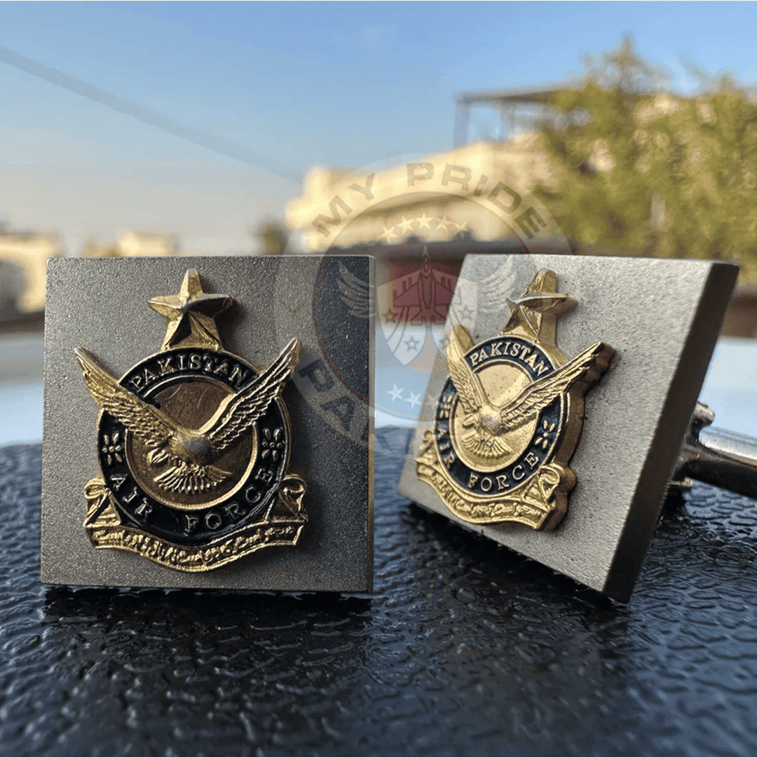 Pakistan Air Force Silver Men's Cufflinks