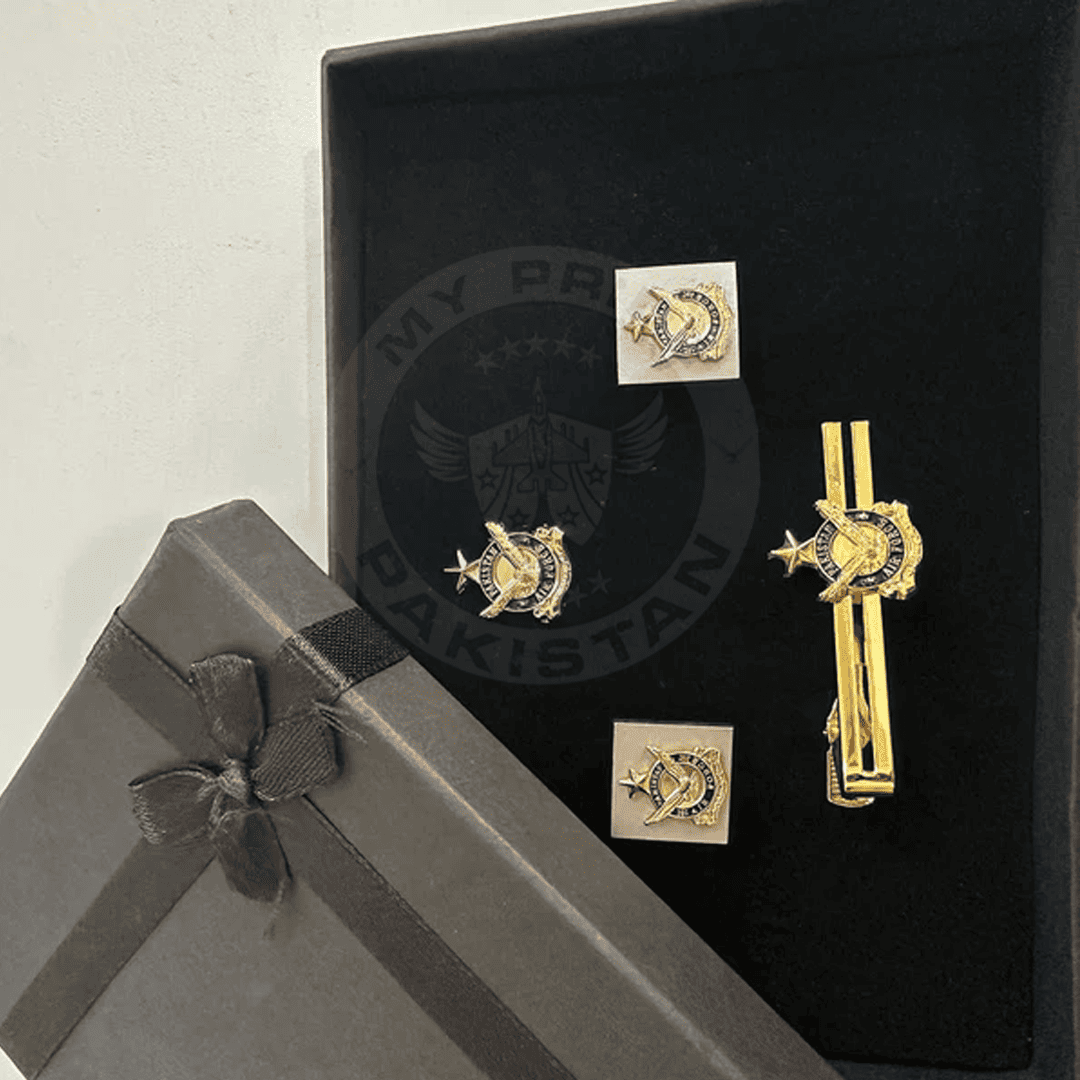Pakistan Air Force Pride Set – Tie Pin, Cufflinks & Lapel Pin