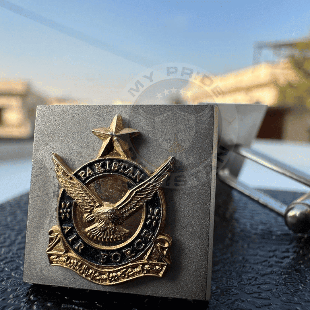 Pakistan Air Force Silver Men's Cufflinks