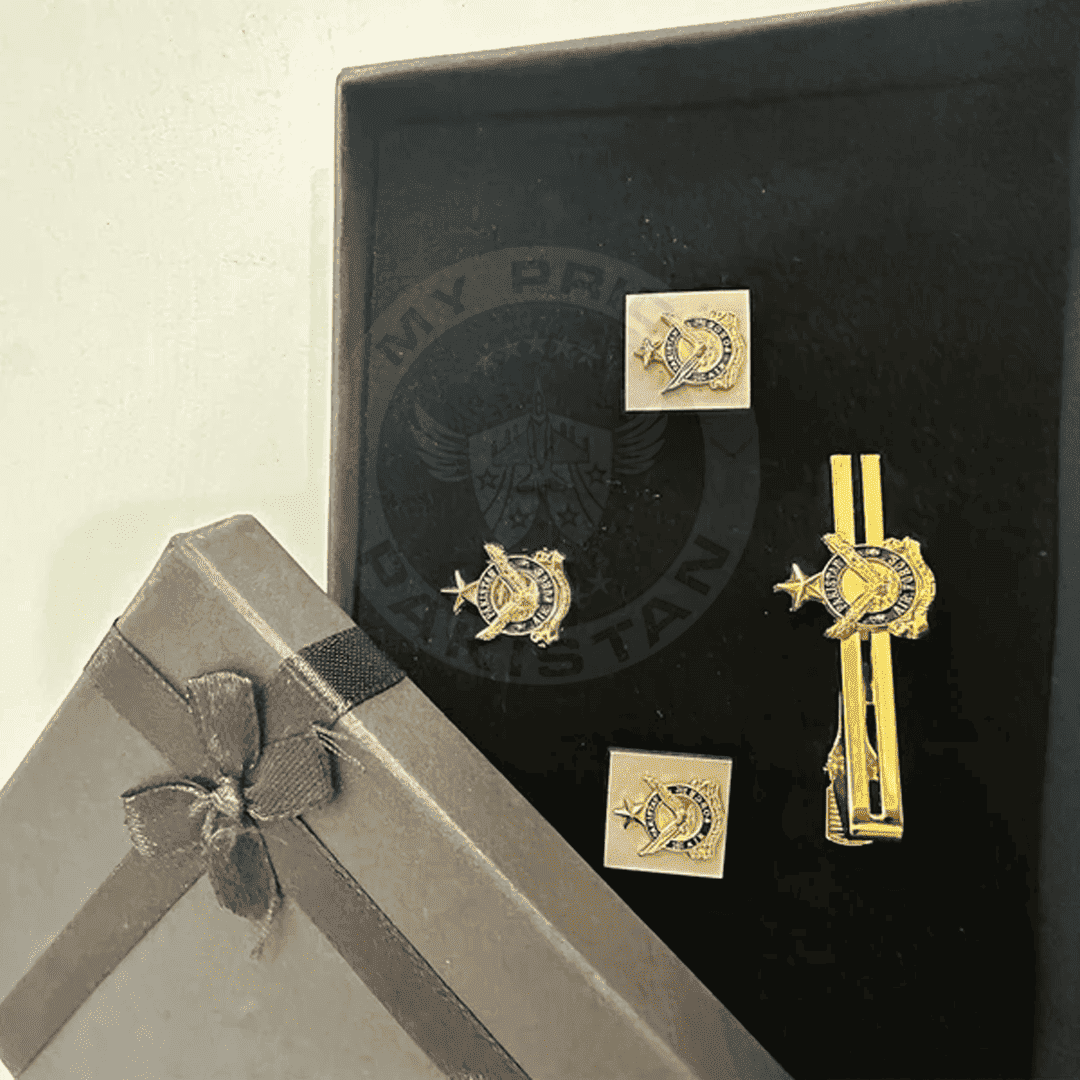 Pakistan Air Force Pride Set – Tie Pin, Cufflinks & Lapel Pin