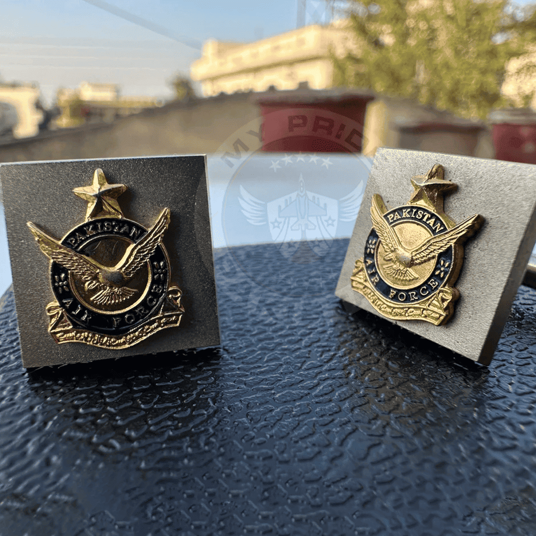 Pakistan Air Force Silver Men's Cufflinks