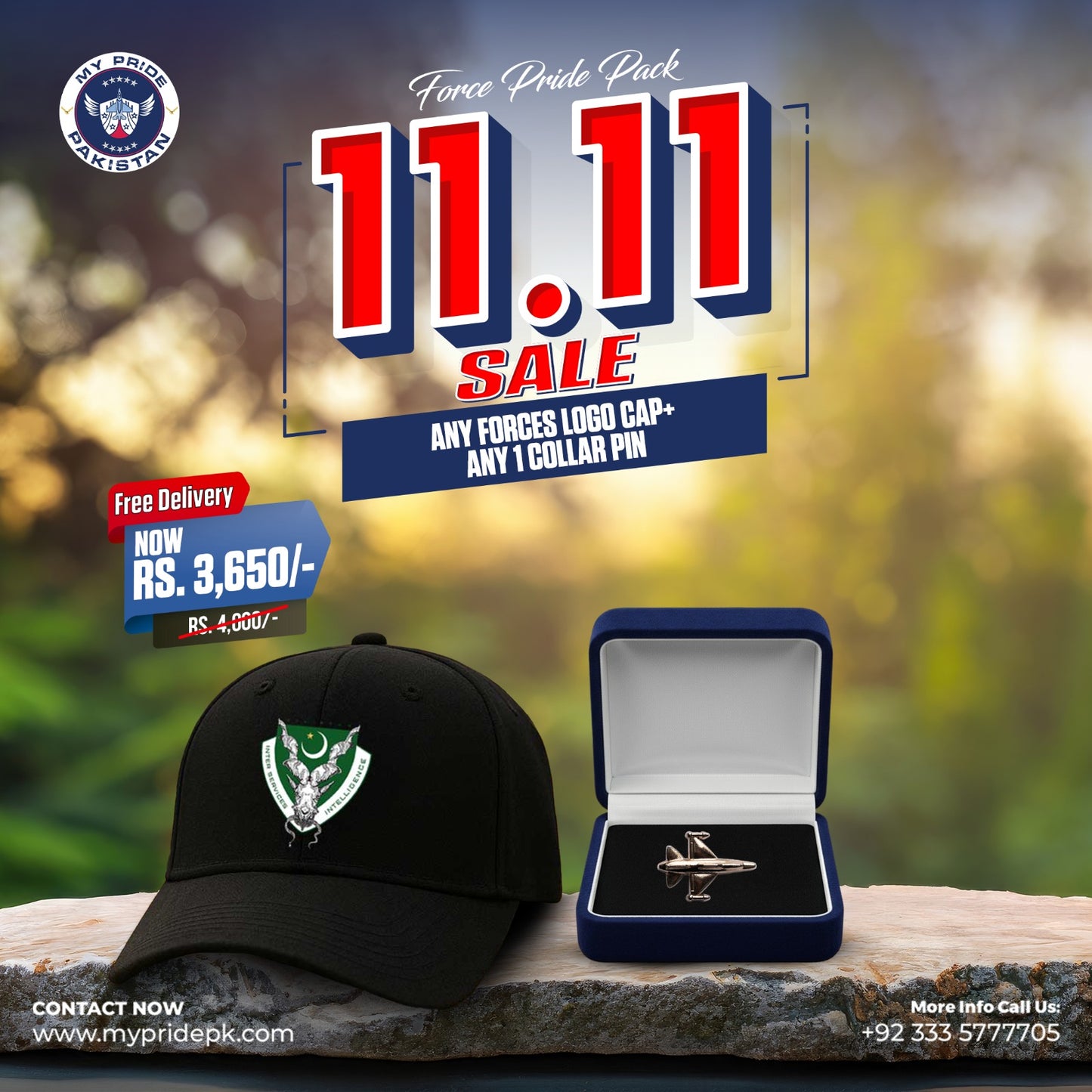 Any Forces Logo Cap + Any 1 Collar Pin