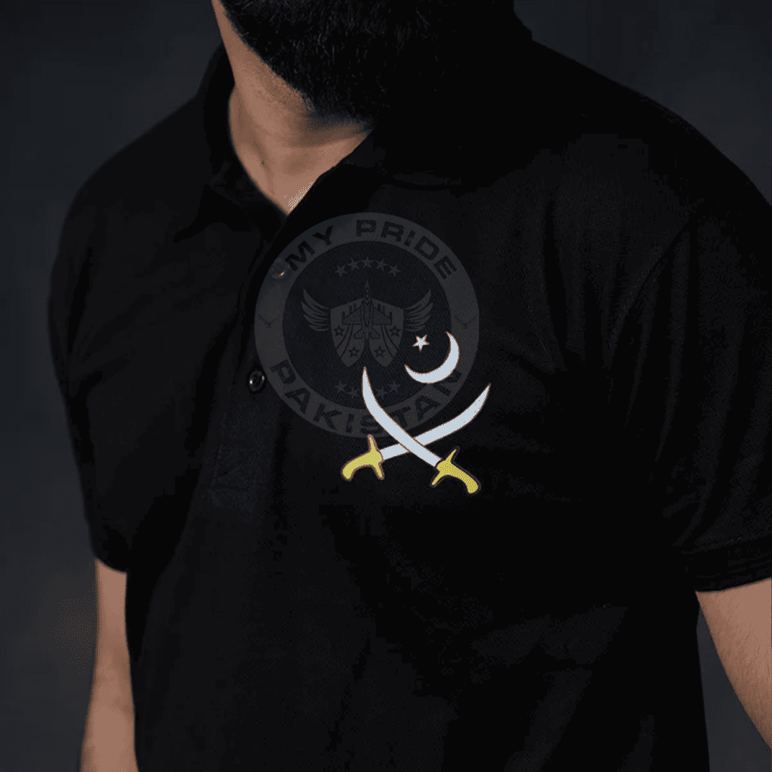 Black Army logo Polo Shirt (Cotton)
