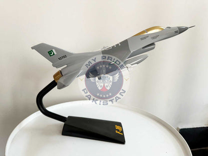 F-16 Fighting Falcon Model with Display Stand (Handmade Glass Fiber Edition)