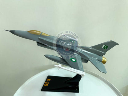 F-16 Fighting Falcon Model with Display Stand (Handmade Glass Fiber Edition)