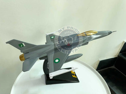 F-16 Fighting Falcon Model with Display Stand (Handmade Glass Fiber Edition)