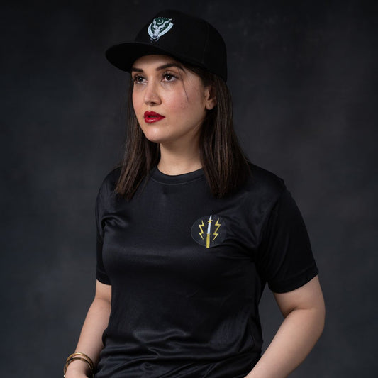 SSG Black Shirt (Polyester, Front and Back Logo)