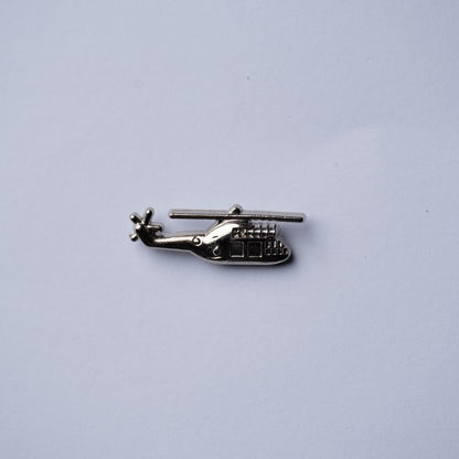 Vintage Helicopter Lapel Pin– Silver