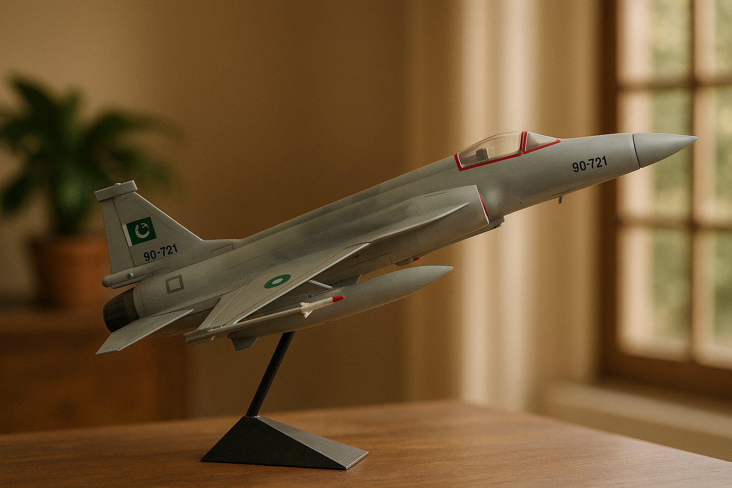 JF-17 Thunder Multi-role Fighter Model with Display Stand