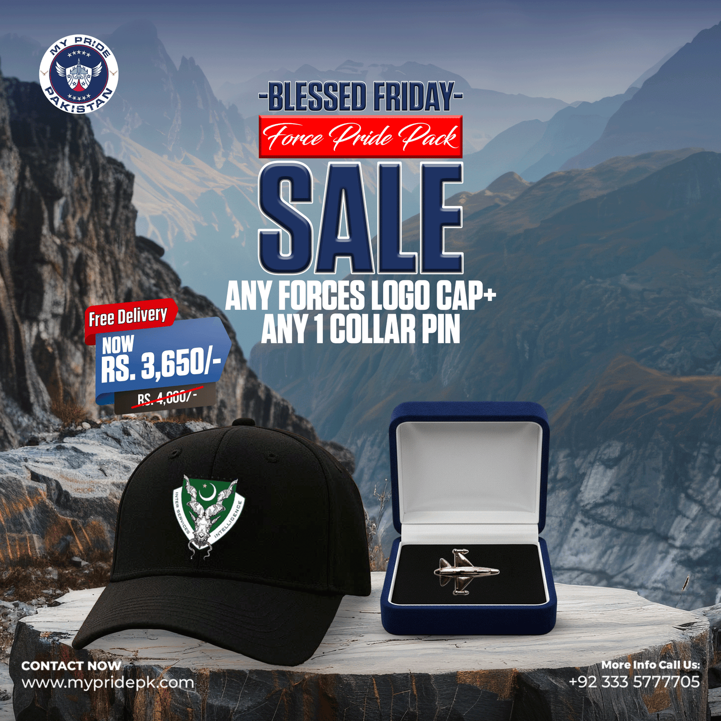 Any Forces Logo Cap + Any 1 Collar Pin