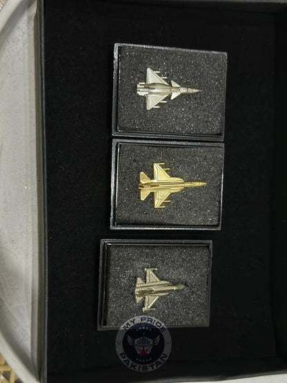 Aviation Pin Set – J10C, JF-17, and F16 Collection