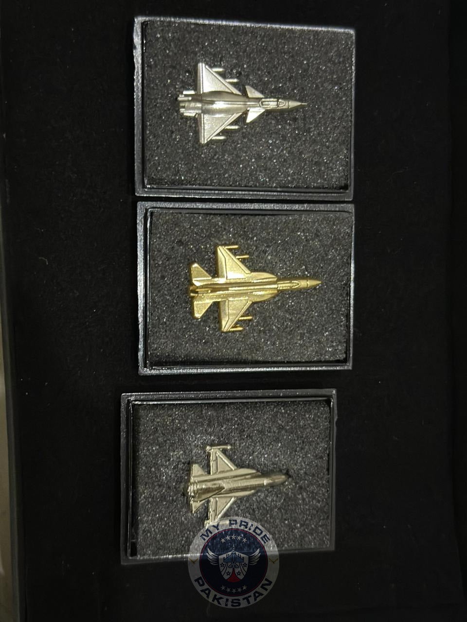 Aviation Pin Set – J10C, JF-17, and F16 Collection