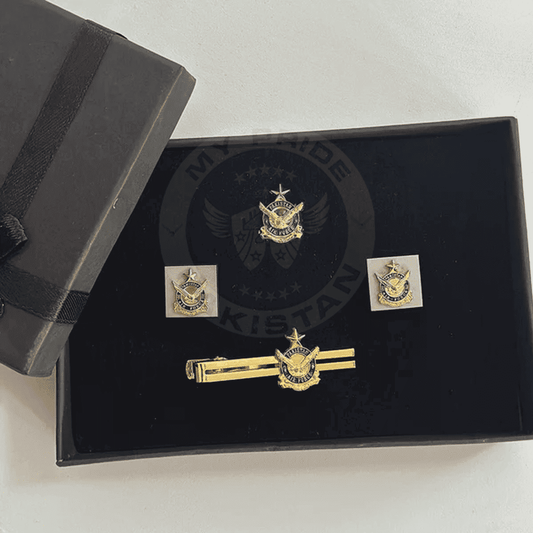 Pakistan Air Force Pride Set – Tie Pin, Cufflinks & Lapel Pin