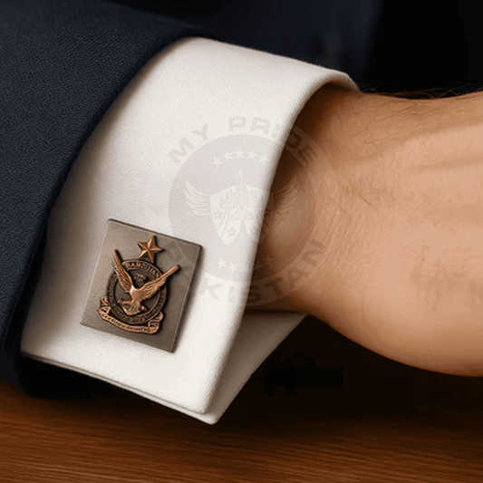 Pakistan Air Force Silver Men's Cufflinks