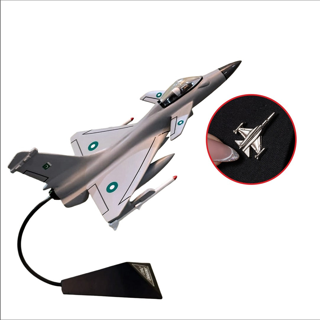 Any 6 inch metal jet +f16 lapel pin