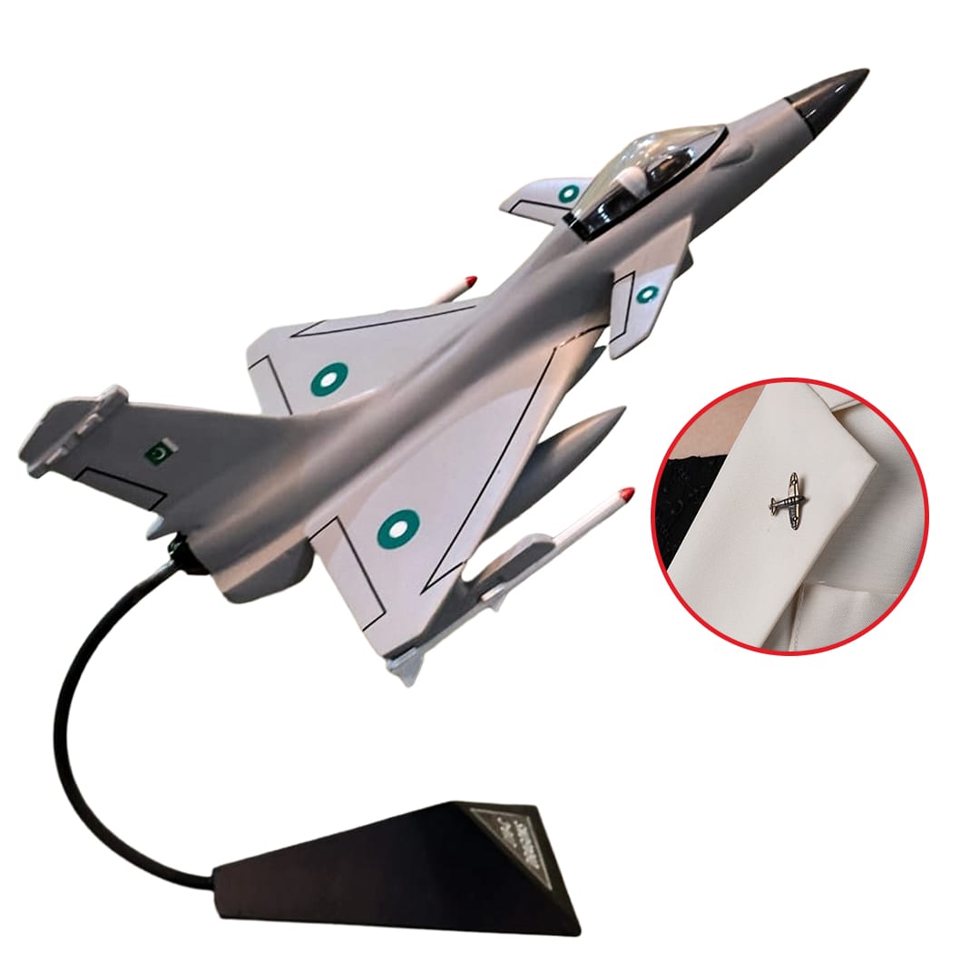 Any 12 inch metal jet + 1 vintage jet lapel pin