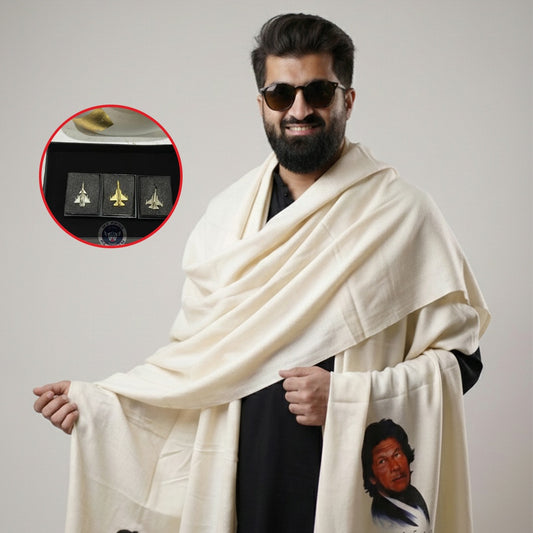 Customized shawl+  aviation pins set