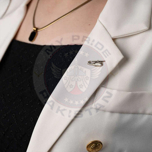 Vintage Helicopter Lapel Pin – Golden