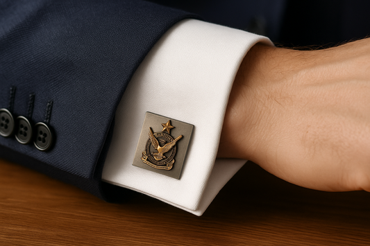 Pakistan Air Force Silver Men's Cufflinks