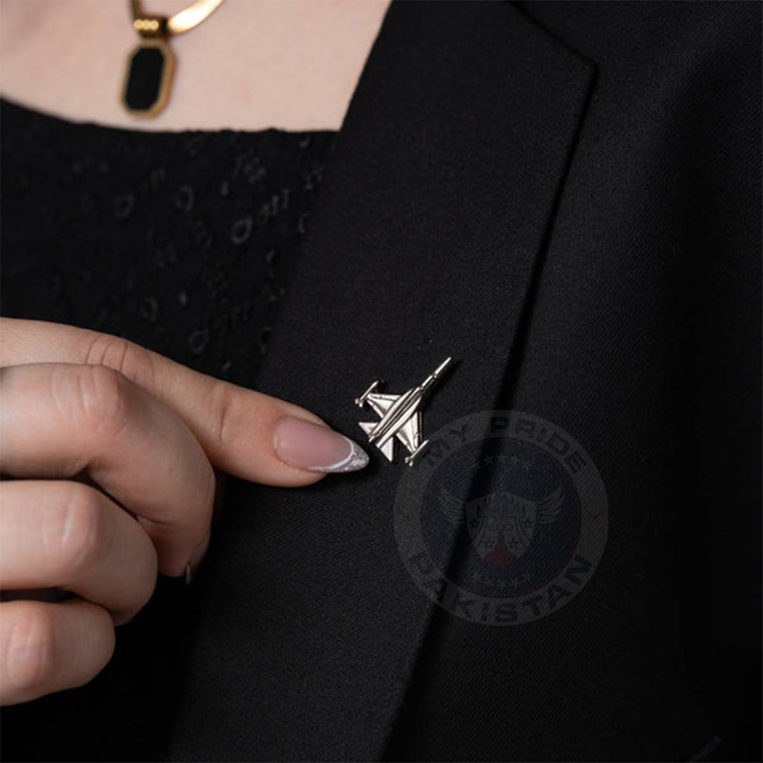 F-16 New Variant Lapel Pin- Silver
