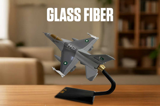 F-16 Fighting Falcon Model with Display Stand (Handmade Glass Fiber Edition)