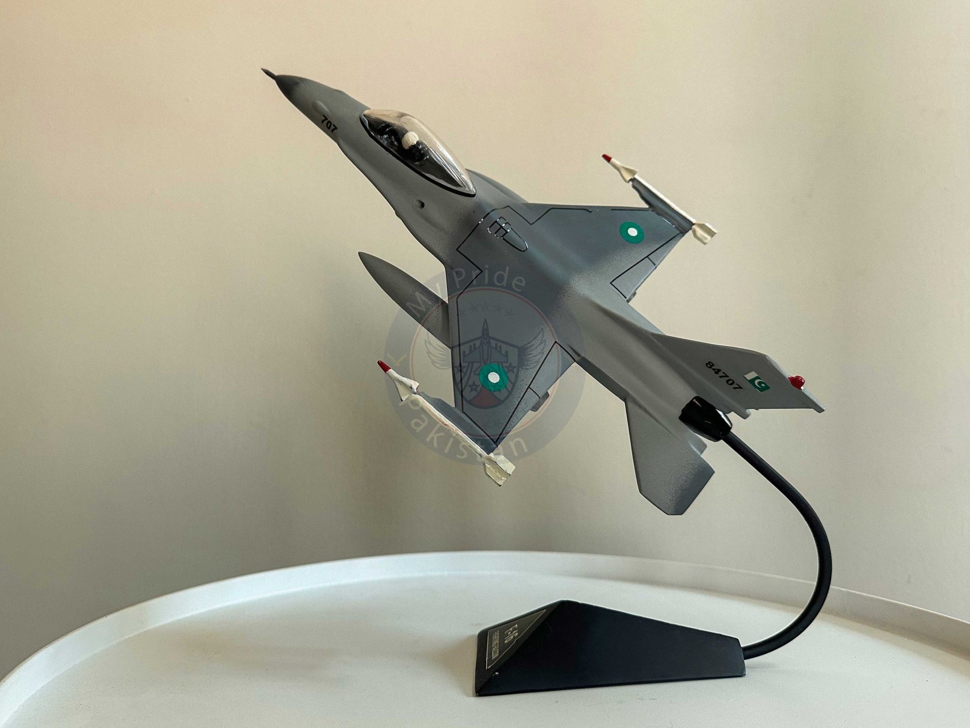 General Dynamics F - 16 Fighting Falcon Model with Display Stand - My Pride