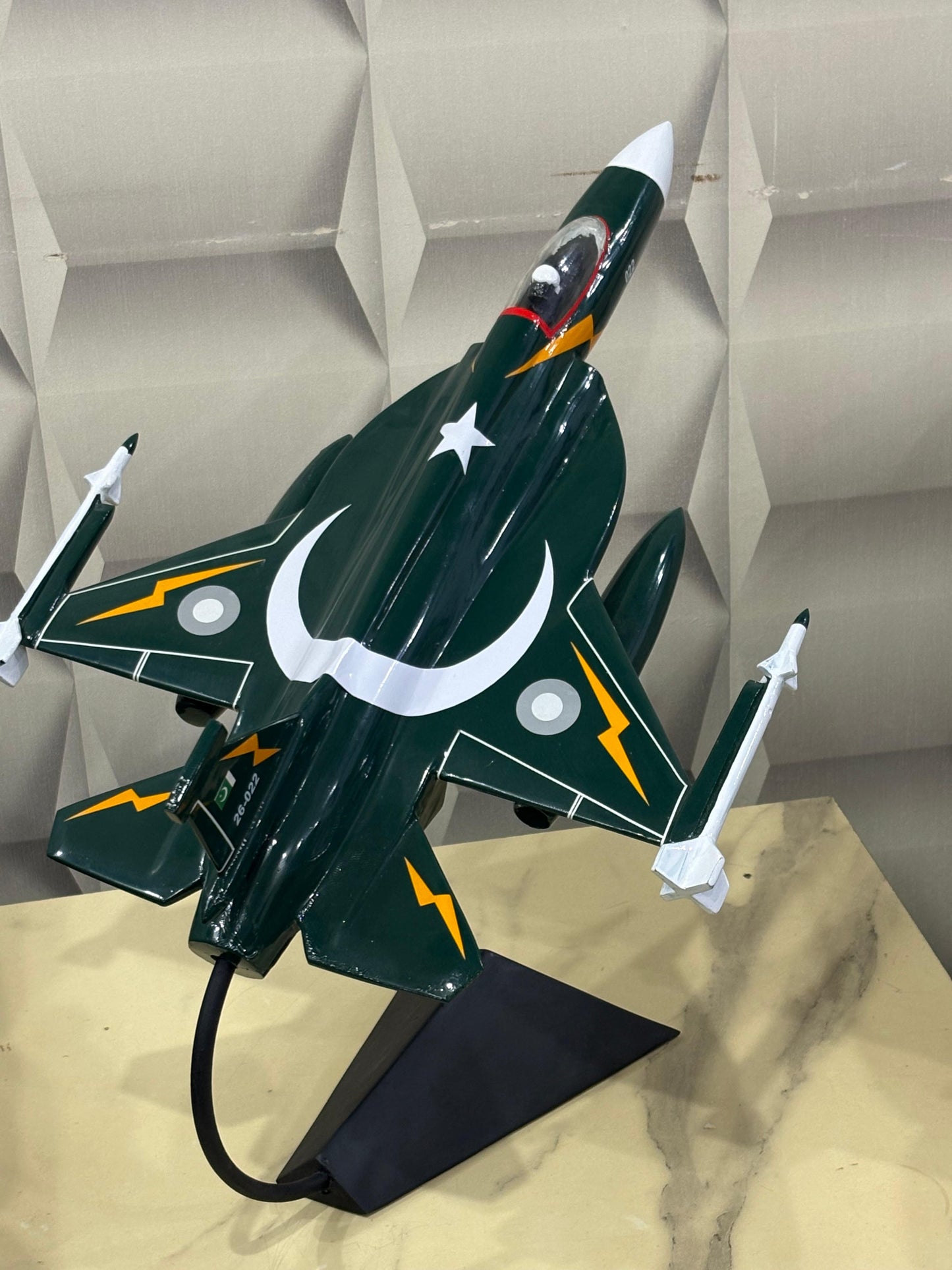 JF-17 Thunder Multi-role Fighter Model with Display Stand