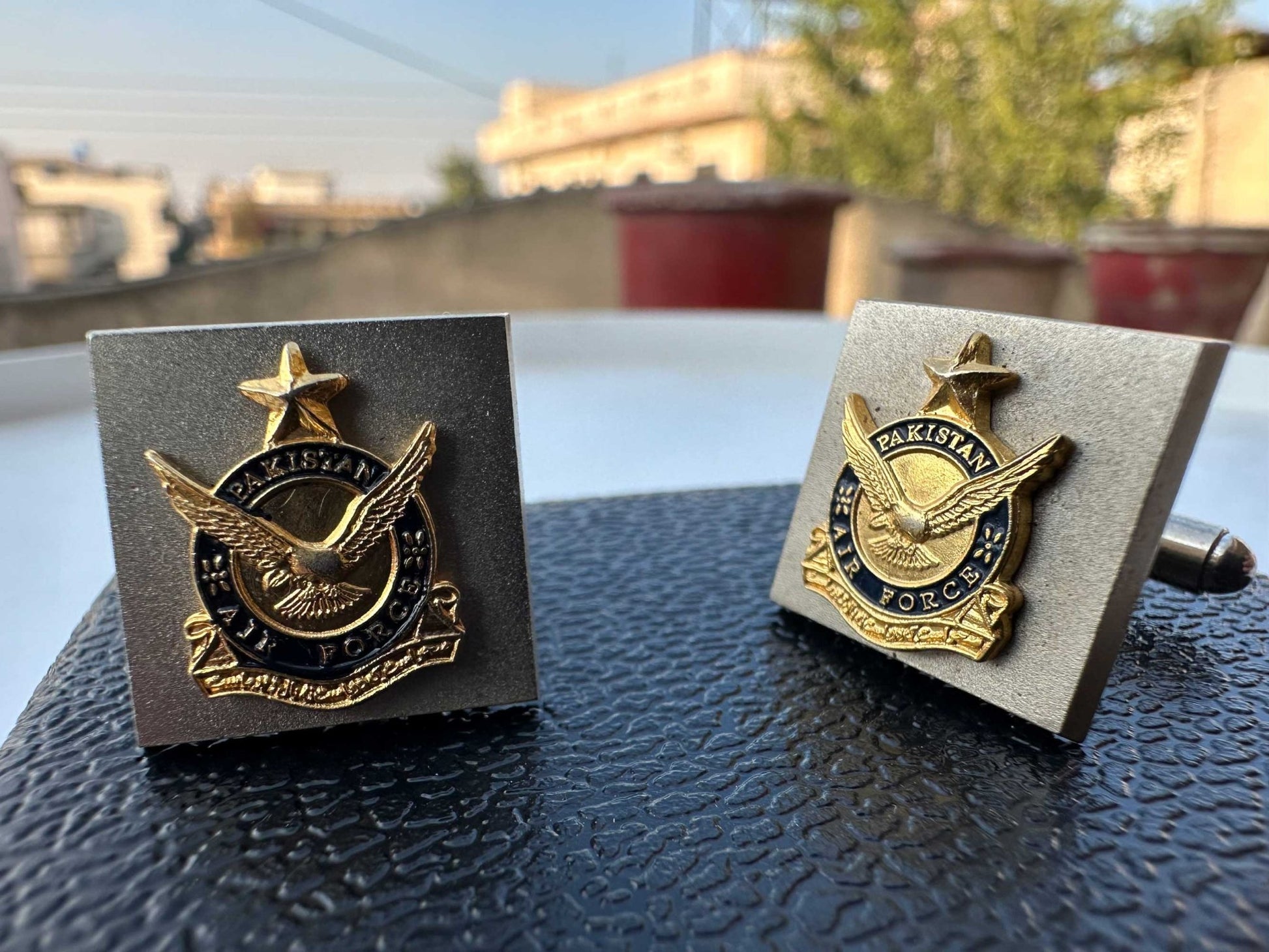 Pakistan Air Force Silver Men's Cufflinks - My Pride