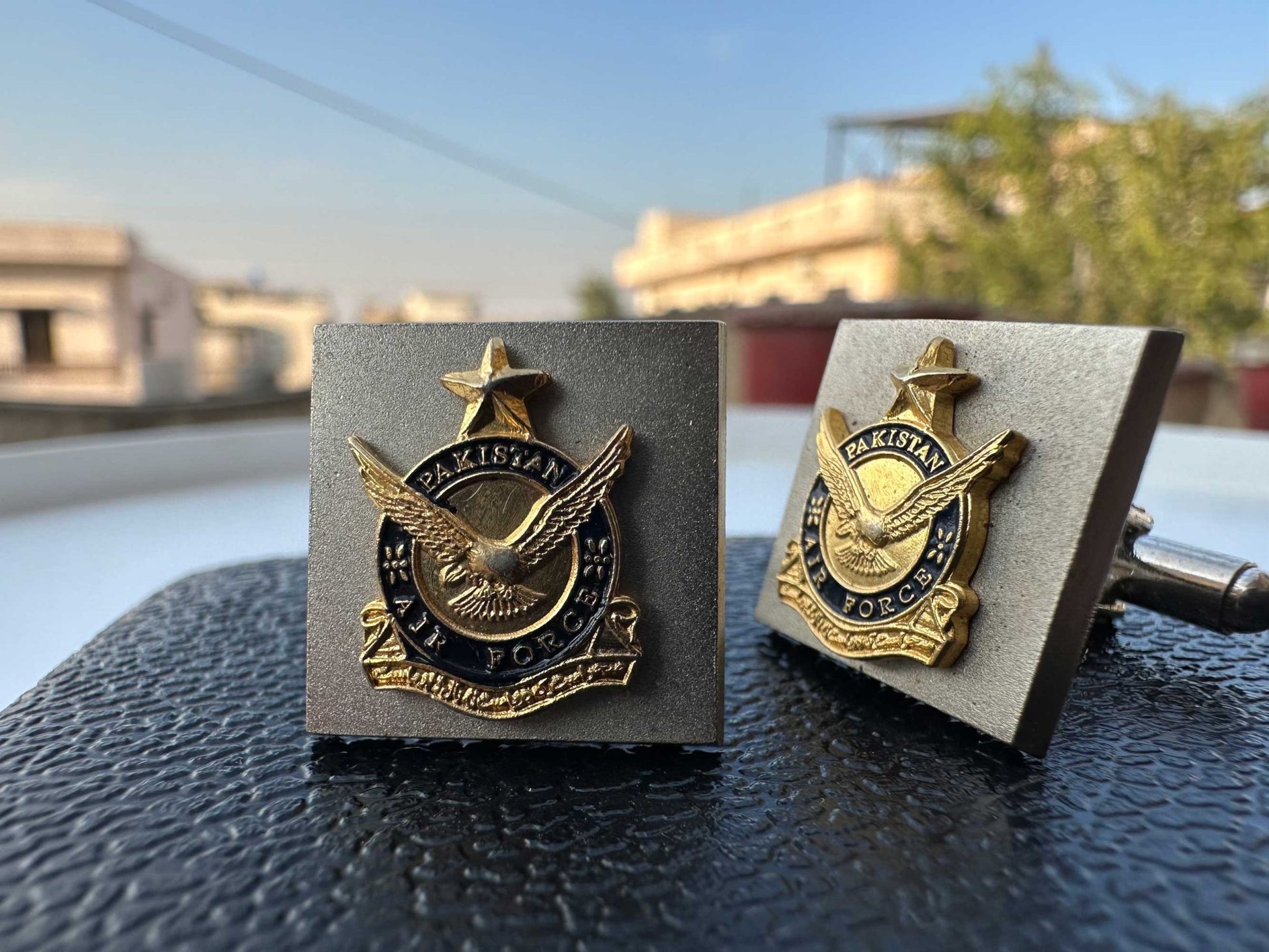 Pakistan Air Force Silver Men's Cufflinks - My Pride