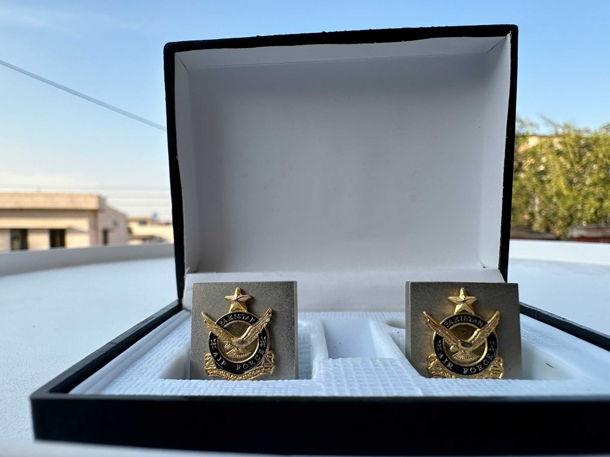 Pakistan Air Force Silver Men's Cufflinks - My Pride