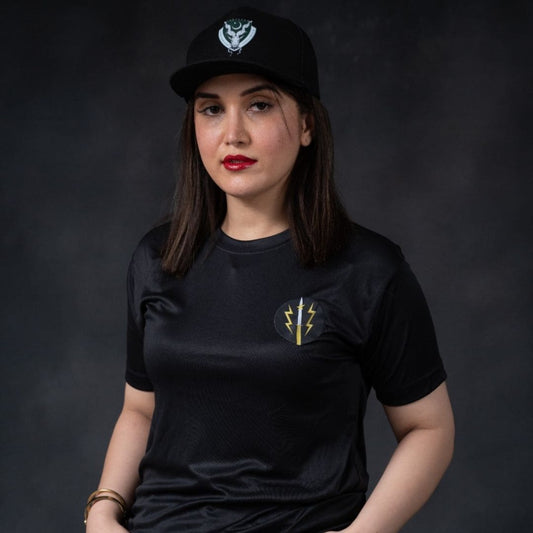 SSG Black Shirt (Polyester, Front and Back Logo)