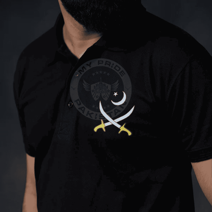 Black Army logo Polo Shirt (Cotton)