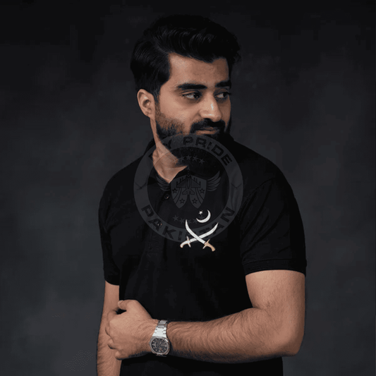 Black Army logo Polo Shirt (Cotton)